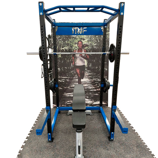 Jaula Power Rack Pesas Banco Ajustable